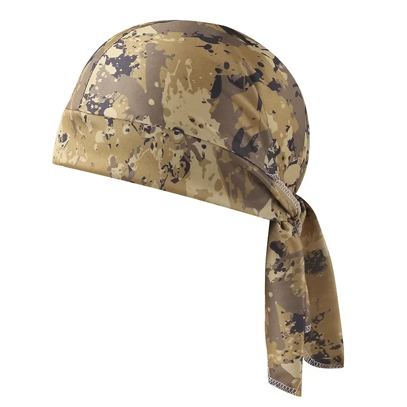Camouflage Headband Bandana Men Cycling Cap Sun Protection Sports Breathable Printed Headscarf Running Riding Hat