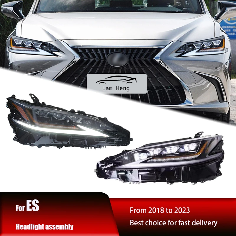 

Подходит для фар 18-23 Lexus ES, в сборе, модифицированная модель, трехглазная матричная фара, стабилизатор рулевого управления, высокая конфигурация