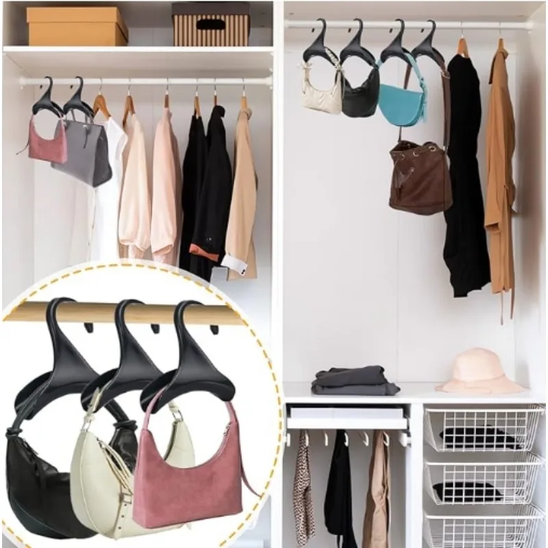 10/20/30pcs Hook Set Widen Hangers Hat Scarf Shawls Purse Handbag Storage Holder Wardrobe Organizer Bag Rack Storage Hangers 2