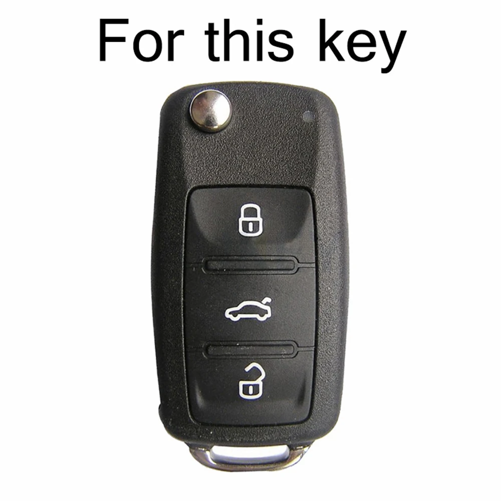 Silicone Remote Key Fob Case Cover For SEAT Leon Toledo Altea Ibiza For VW Golf Polo Bora Beetle Tiguan SKODA Fabia Superb key case cover key case remote control case cover