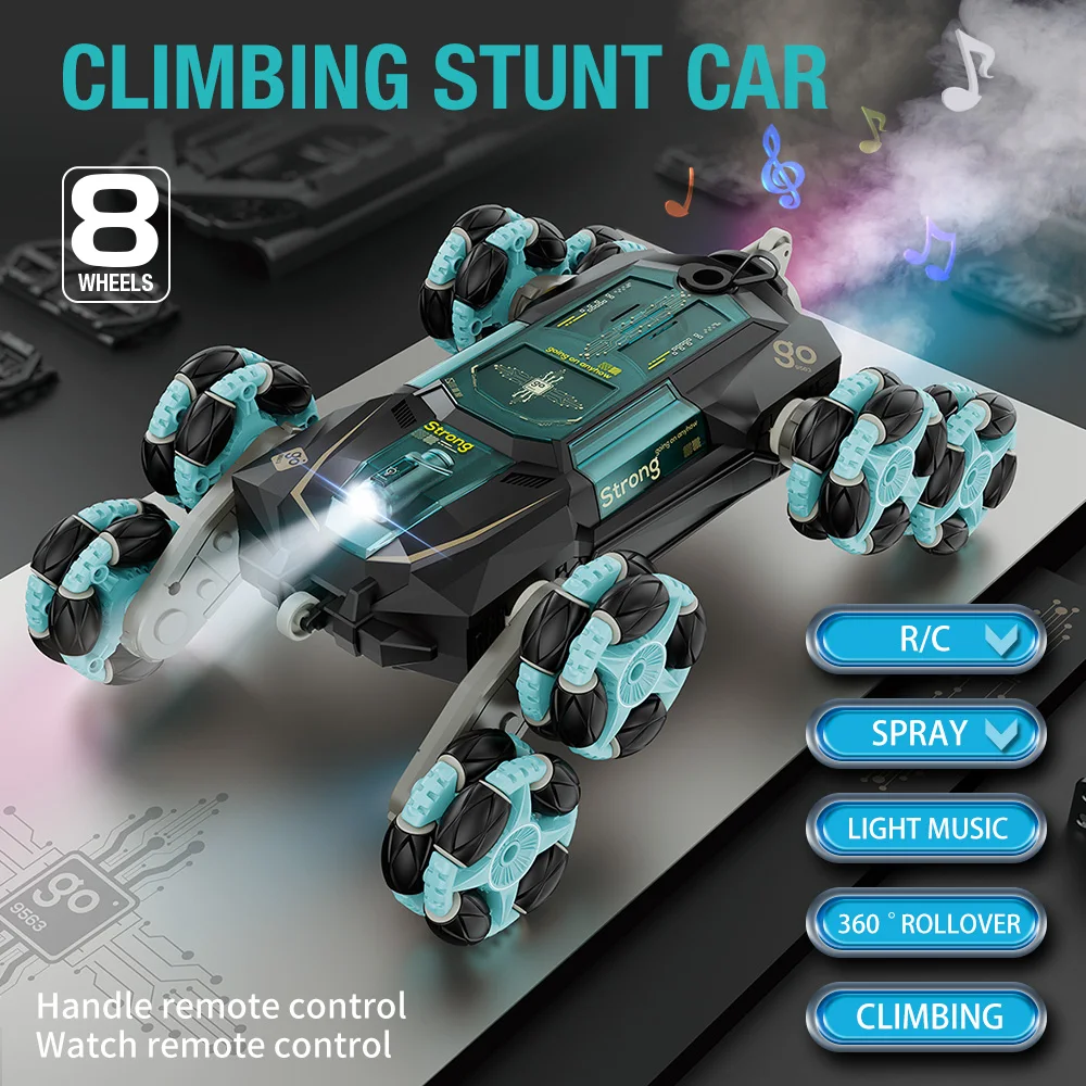 

Stunt RC Toys Gesture Swing Boy Car Deformation with Car Induction Drift Vehicle Remote 4WD Light Spray RC Control Wheels Arm 8