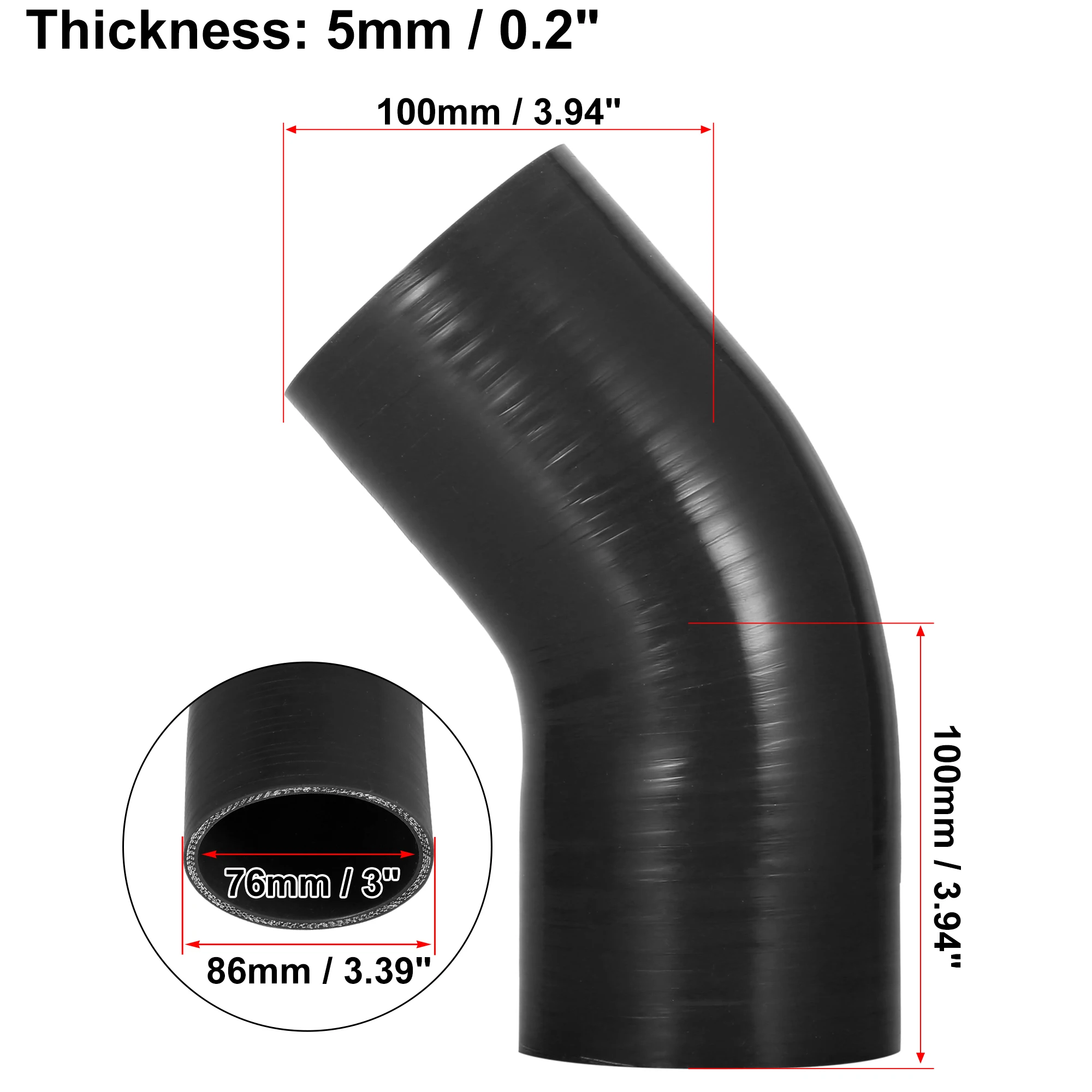 76mm Black