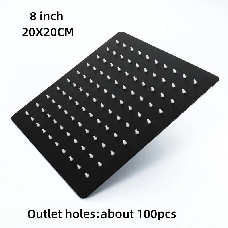 8inch Black Square