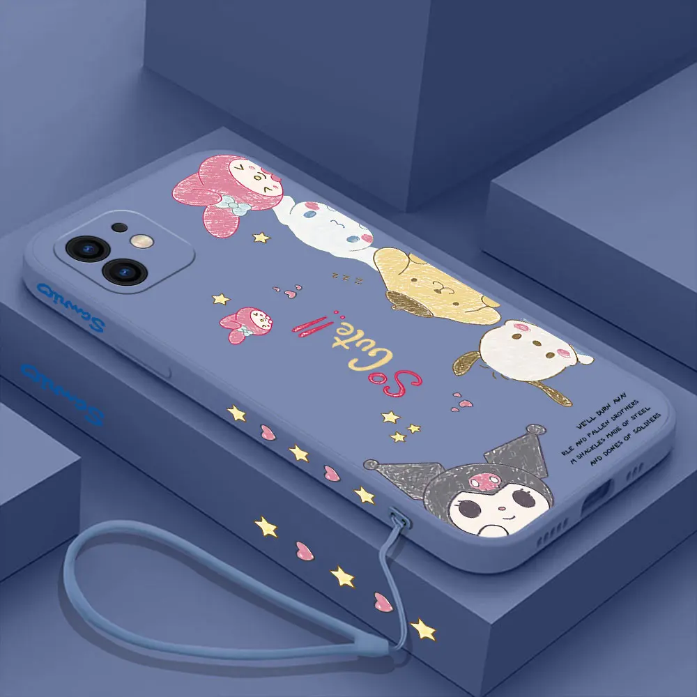 thumbnail image 1 of Hello kitty Cartoon Cute Phone Case For Samsung Galaxy S24 S23 S22 S21 S20 Ultra FE S10 4G S9 S10E Note 20 10 Plus With Lanyard, 1 of 5