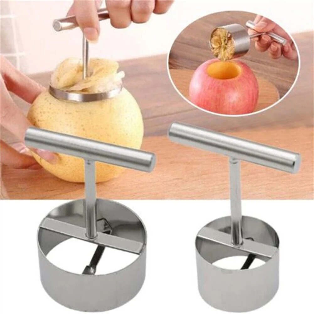 

Corer Remover For Vegetables Fruits Pear Bell Pepper Coring Stainless Steel Blades Corer Kitchen Effortless Tool 8x3.7cm