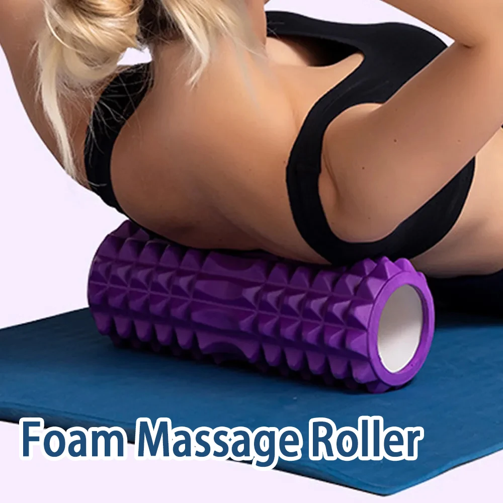 1pc Foam Massage Roller Hollow Yoga Column Fitness Equipment for Muscle Massage Physiotherapy And Sports Rehabilitation foam yoga block toy props brick gym pilates yoga column back exercise bodybuilding fitness sport workout bodybuilding equipment