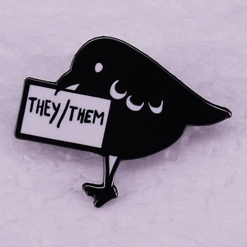 They/Them Pronoun Pin 1