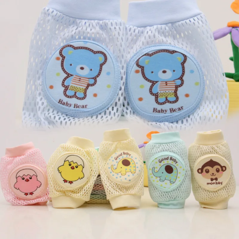Baby Accessories Knee Pads Safety Bear Girl Boy Kids Crawling Gaiter Toddlers Slip Protector Infant Animal Cushion Brace Car