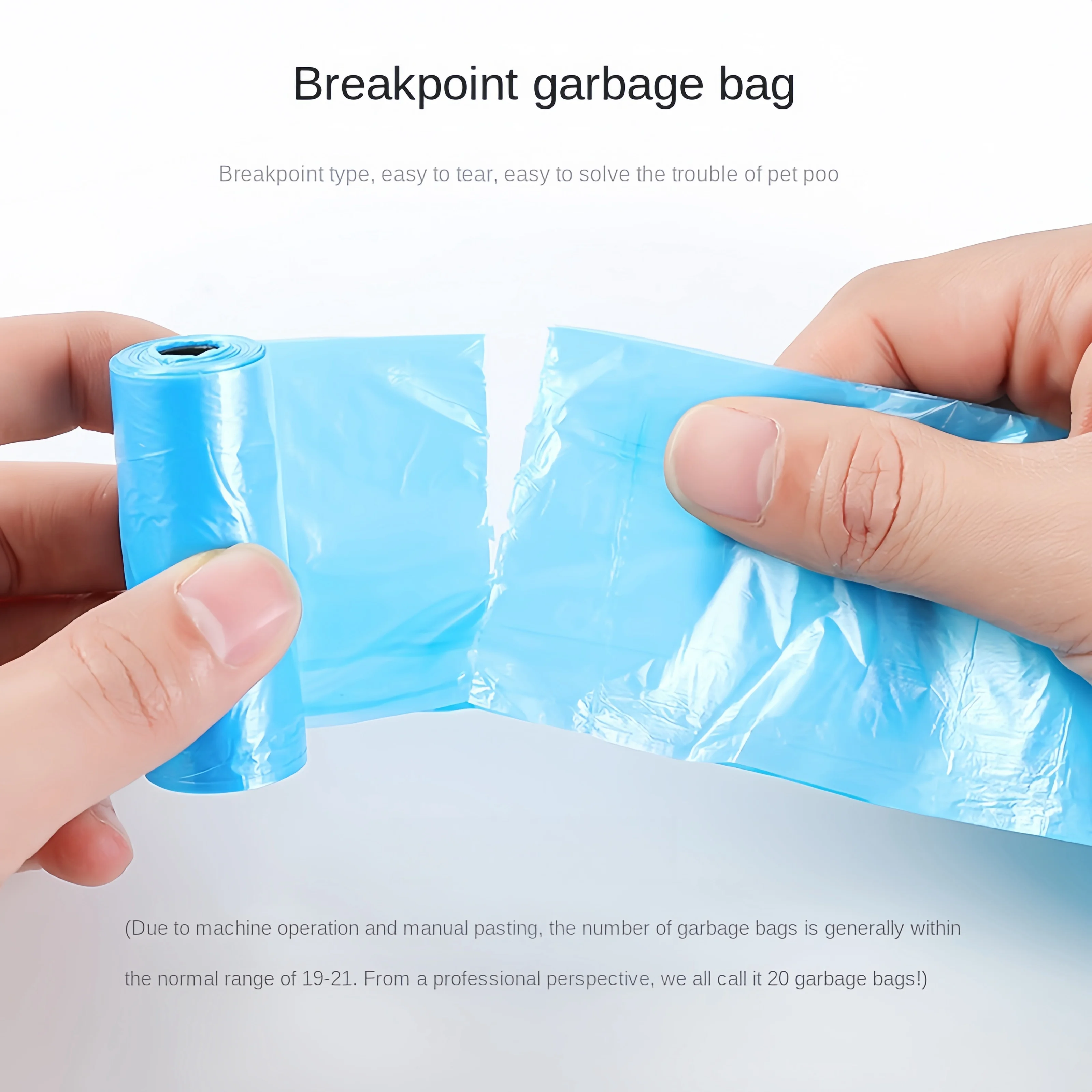 Eco-Friendly Leak-Proof Dog Waste Bags with Dispenser - 15 Bags per Roll