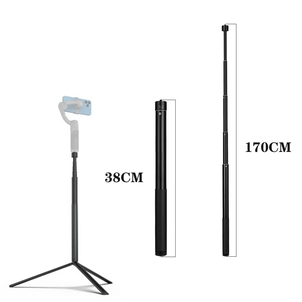 Action camera accessories camera accessories handheld gimbal accessories For Dji Om 5 extension rod pole selfie stick telescopic for Osmo Mobile 3 4 FeiYu Zhiyun Smooth Isteady Gimbal