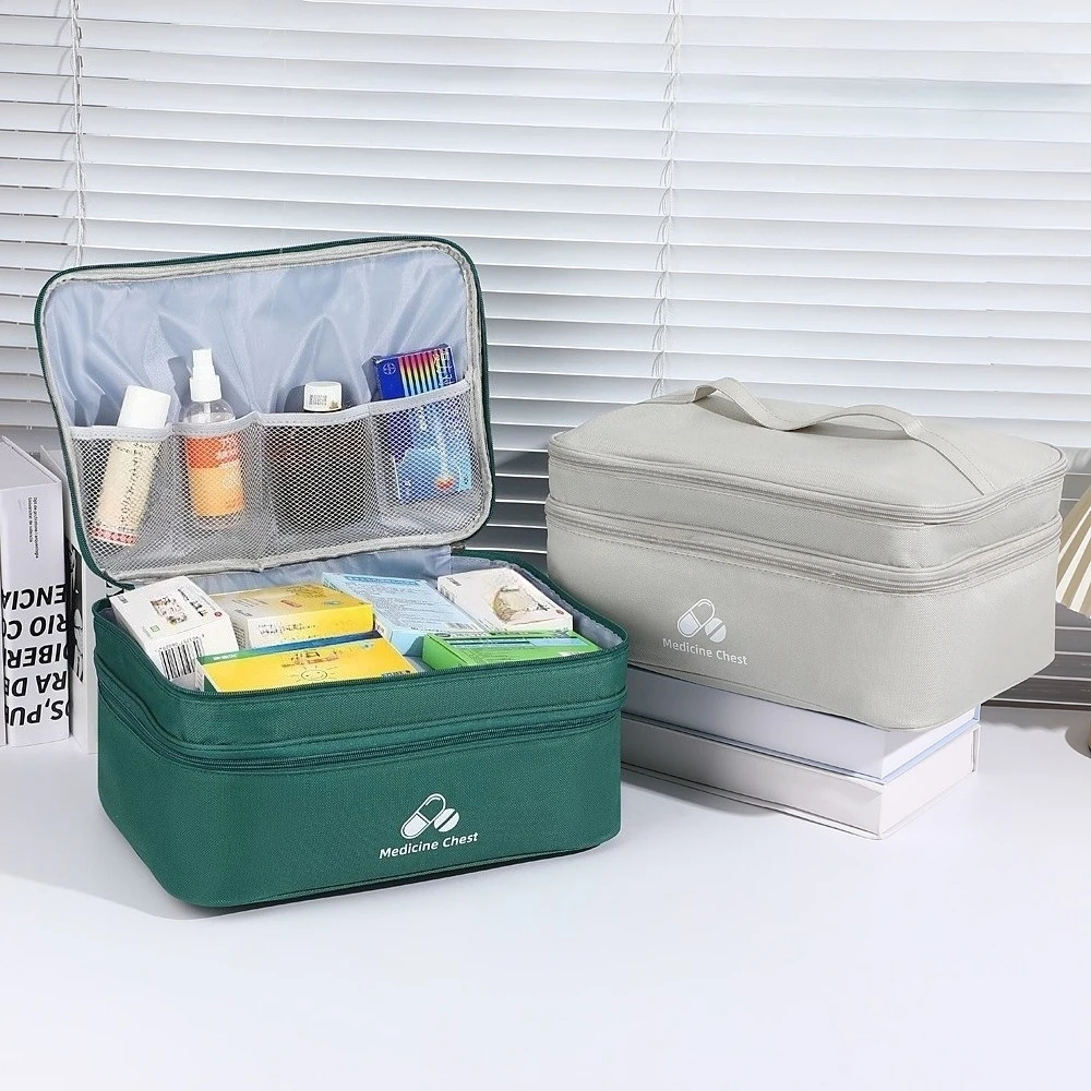 Outdoor Portable Medicine Storage Bag First Aid Bag Medicine Box Emergency Epidemic Prevention School Health