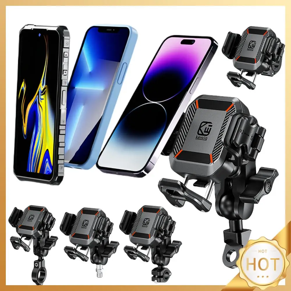 

Phone Shockproof Stand Moto Bicycle Handlebar Bracket Stand Anti-Theft Motorcycle Smartphone Support for Motorcycle Bike Scooter