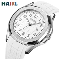 MAIKL Top Luxury Brand Male Quartz Watches Silicone strap Date Watch For Men Waterproof Sport Clock Male Relogio Masculino 2
