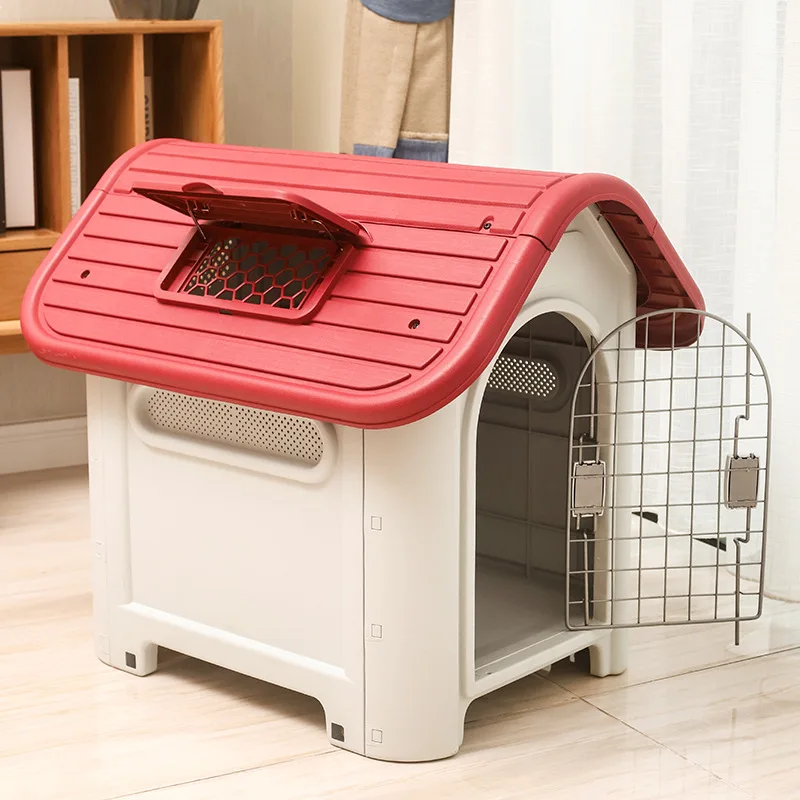 

Waterproof Dog House Outdoor Puppy Kennell Dog House Playpens Accessories Caseta Perros Para Exterior Crate Furniture YN50DH