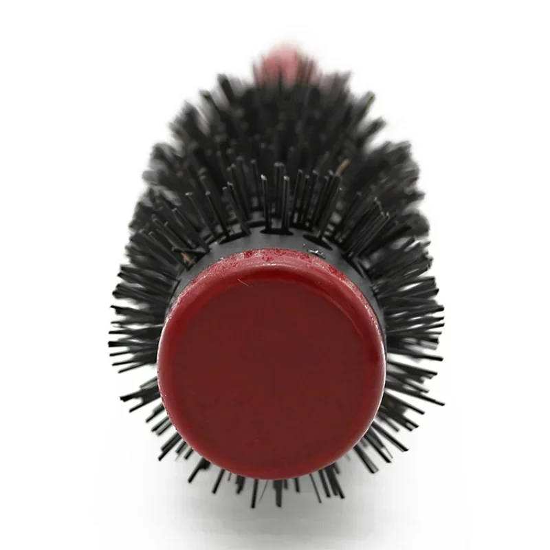 Profession Anti Static Curly Hair Comb Boar Bristle Rolling Round Brush Comb Hair Styling Beauty Salon Hairdresser Curling Iron 4