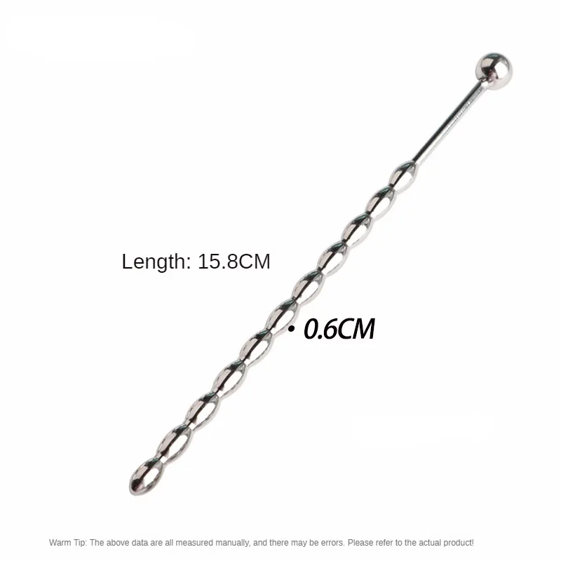 Gourd shape Metal Beads Penis Plug Stainless Steel Urethral Catheter Urethra Dilation Sounding Sex Toy Beaded Insert Rods penis sex toys