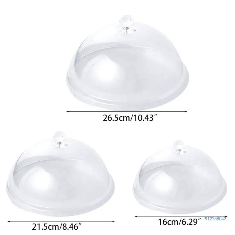 Clear Cover Dome Guard Shield Anti-insect Dustproof Keep for Fresh Covers Vegetable Cake Fruit Tray