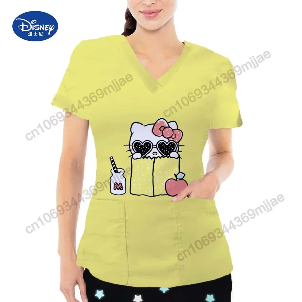 

Женская футболка с V-образным вырезом, с рукавами