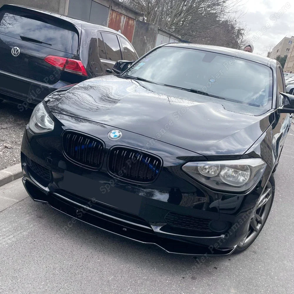Car Front Bumper Lip Body Kit Spoiler Splitter PP Bumper Canard Lip Splitter For BMW F20 F21 116i 118i 120i 1 Series 2011- car bumper spoiler,bumper lip,bumper lip decoration