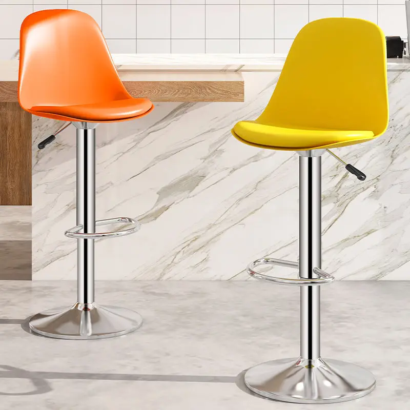 

T-15 Nordic bar chair lift bar chair Swivel bar stool back bar chair Home swivel chair Front desk cashier stool