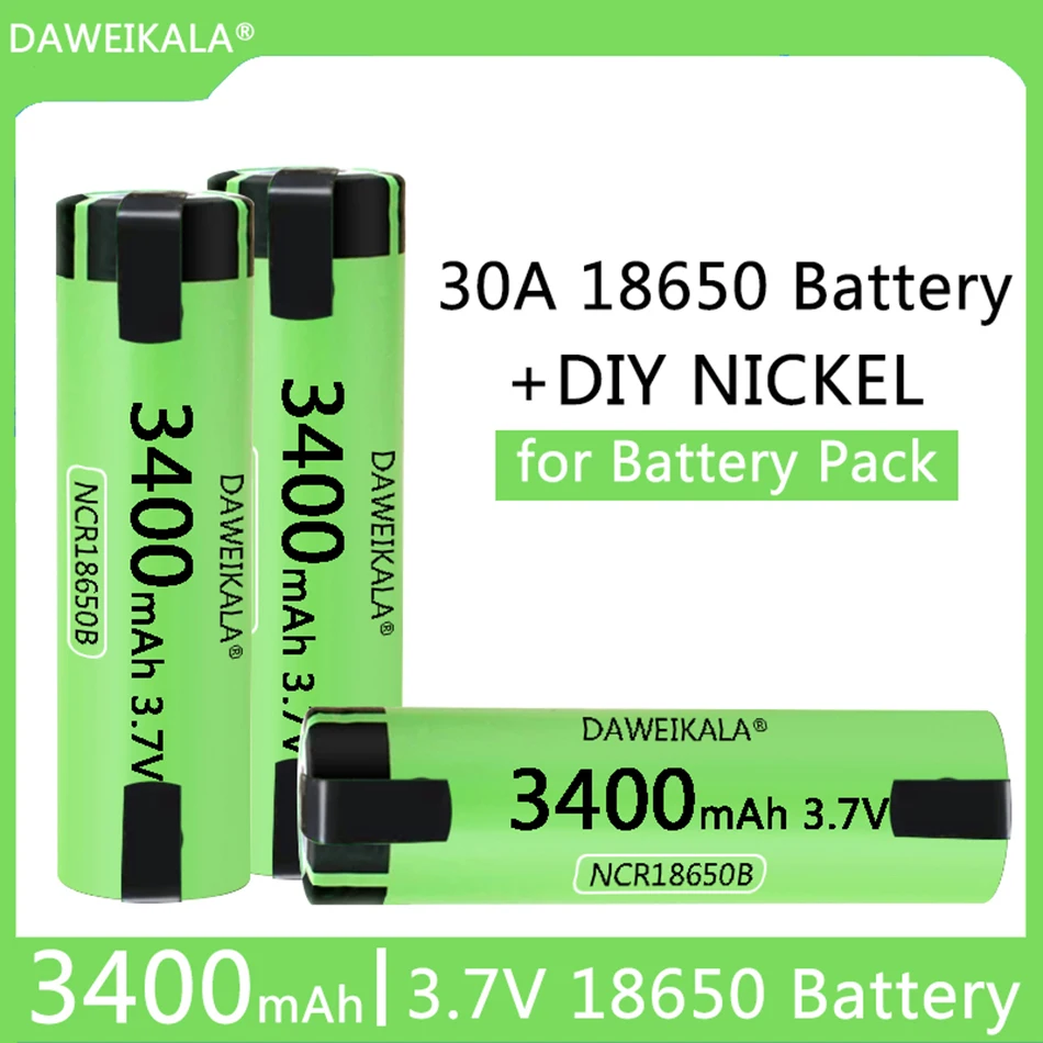 

New original 18650 battery rechargeable battery 3.7V 30A Discharge 18650 battery for 12V 24V 36V 48V Battery Packs DIY NIckel