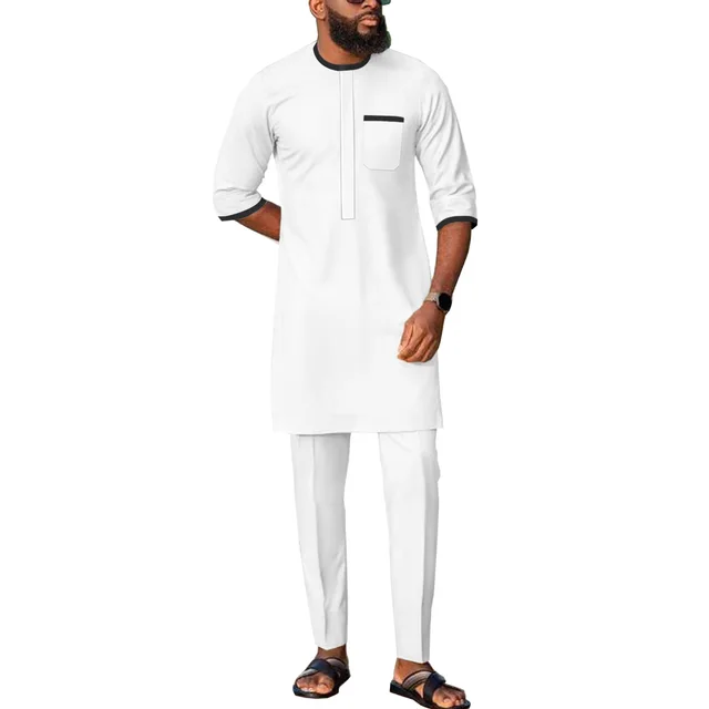 Chimezie Long Sleeve Dashiki Outfit - Image 5