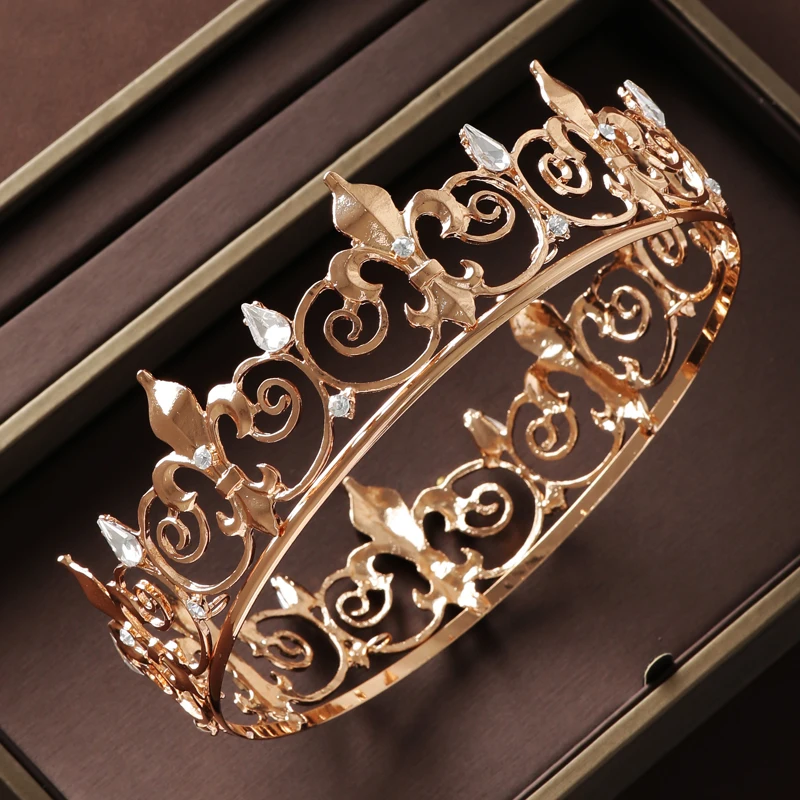 Itacazzo Bridal Headwear Gold-colour Luxurious Style Classical Ladies' Beauty Pageant Wedding Crown jewelry accessories,hair accessory,hair headdress,bridal headwear,hair band crown