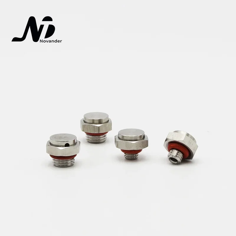 10 pcs M12x1.5 Waterproof Air Permeable Metal Screw Vent Plug SS304 M12*1.5 Stainless Steel Breathable Screw Vent Valve