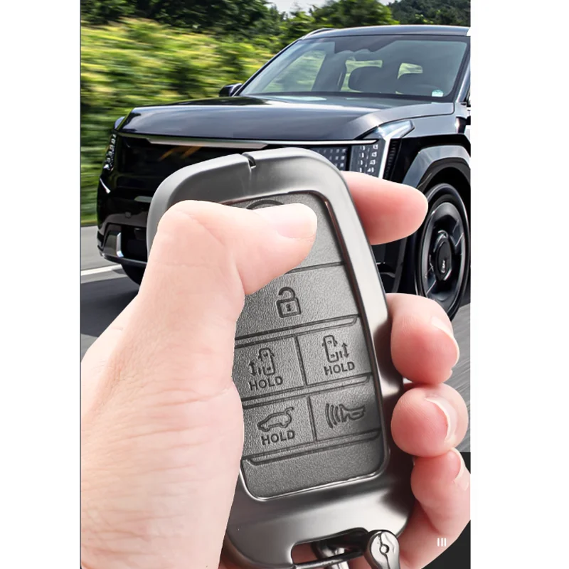 Zinc Alloy for KIA Sedona Grand Carnival Sorento Car Key Case Cover 6 Button Rem