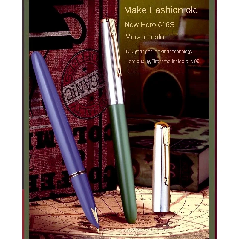 616S Hero Morandi Dark Pointed Pen Student Adult Office Writing and Writing Practice Writing Ink Pen Replacement Ink Bag 3