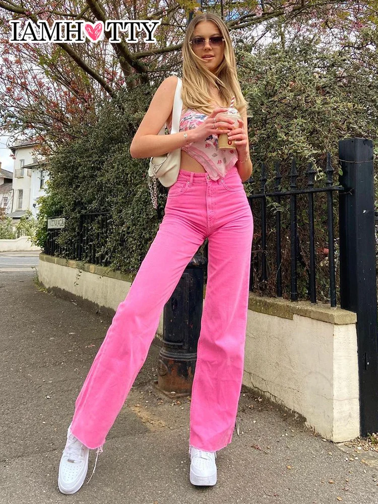 Mom Denim Pants Casual Trousers Cute 
