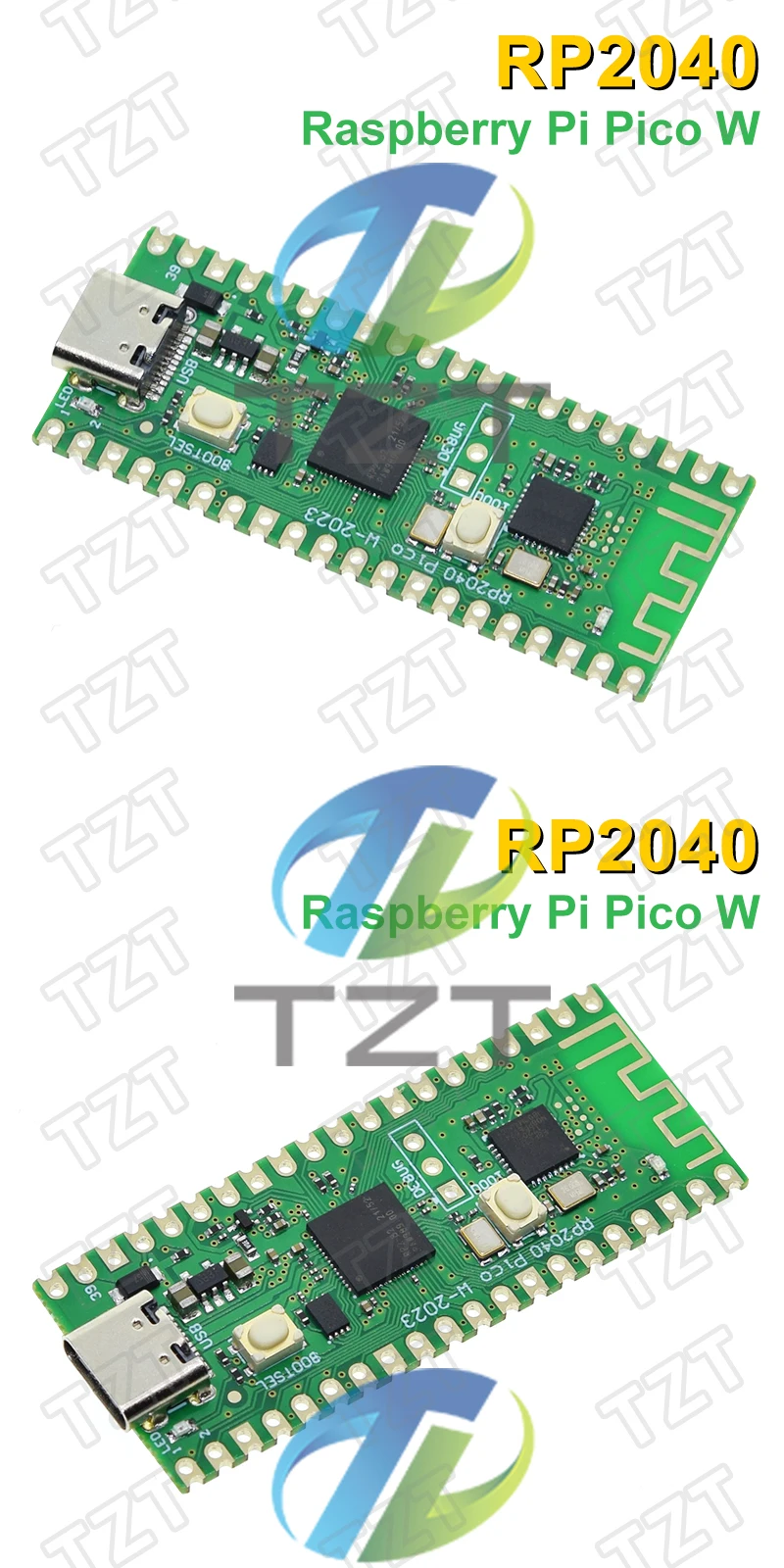 RP2040 Raspberry Pi Pico W Board mit 2,4G WLAN Mikro-Dual-Core 264KB ARM Hochleistungs-Cortex-M0-Prozessor – Detail 5
