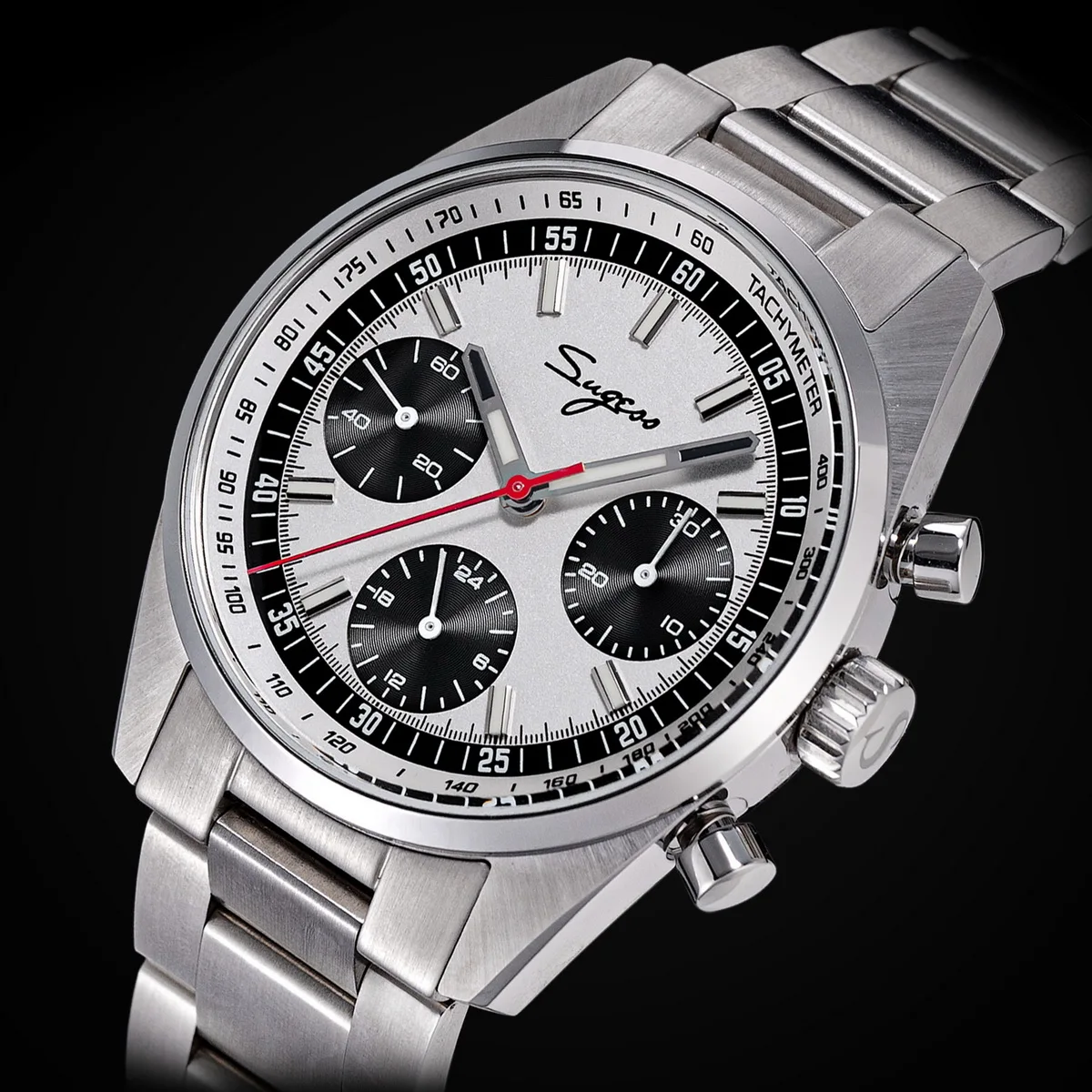 Sugess Mens Watch 38mm Chronograph Mechanical Wristwatches Tianjin Gooseneck Movement Sapphire Crystal Roulette Dial S465 new S9fd4f124dafa4d9486b2fb27718a3564A