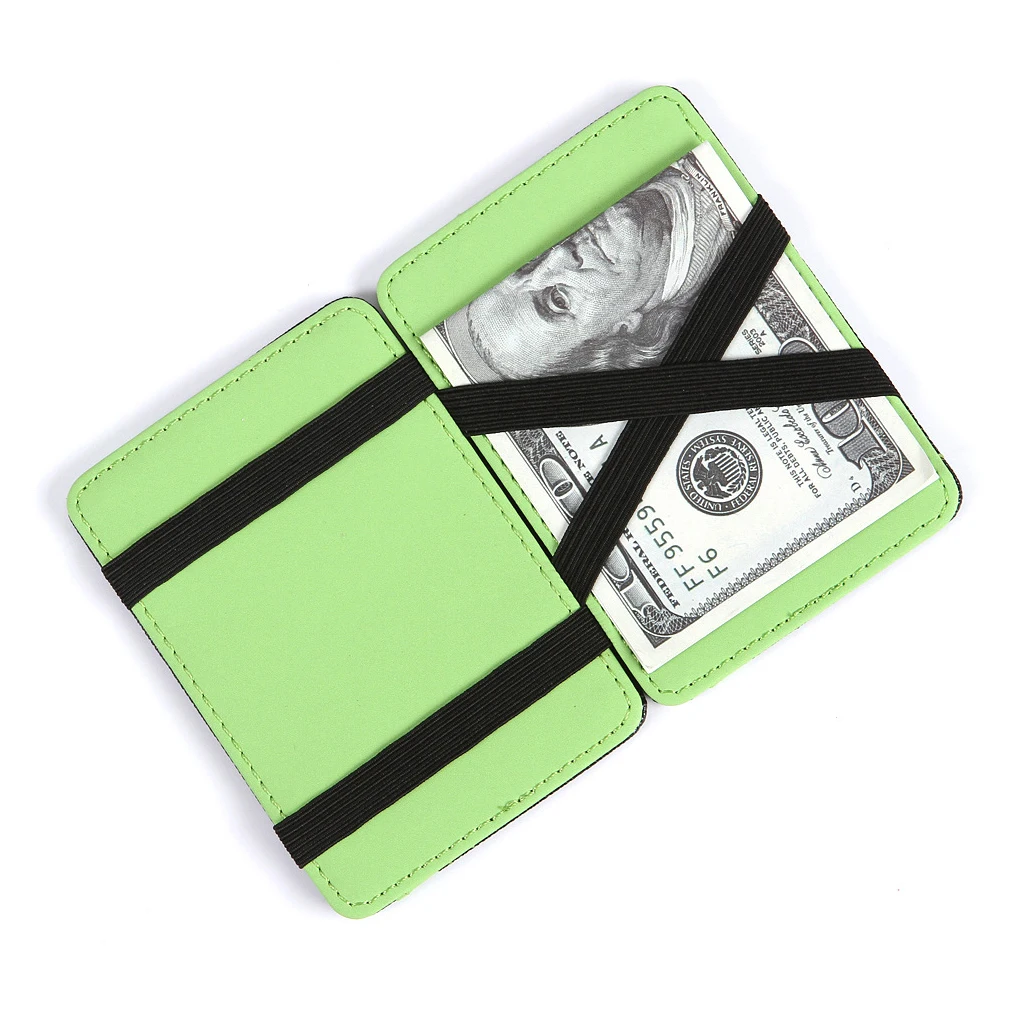 Women Men Portable Mini Purse Travelling Hiking Simple Design Slim Wallet Money Clip Credit Debit Cards Cash Holder