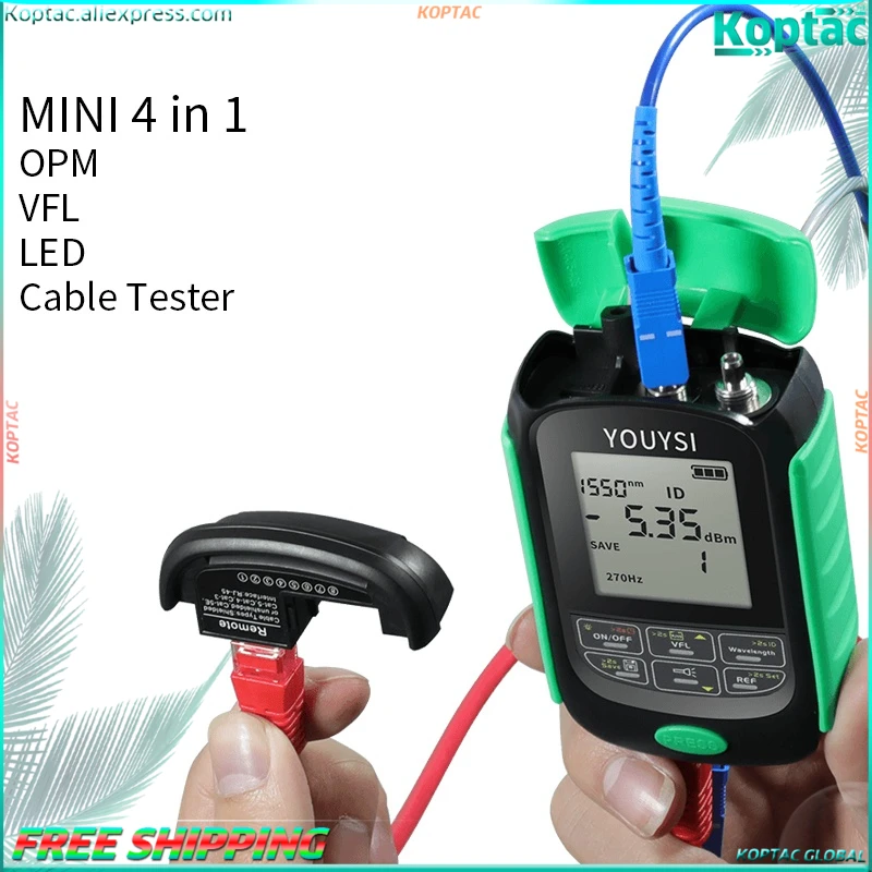 4-в-1 литий-ионный аккумулятор оптический измеритель мощности Визуальный