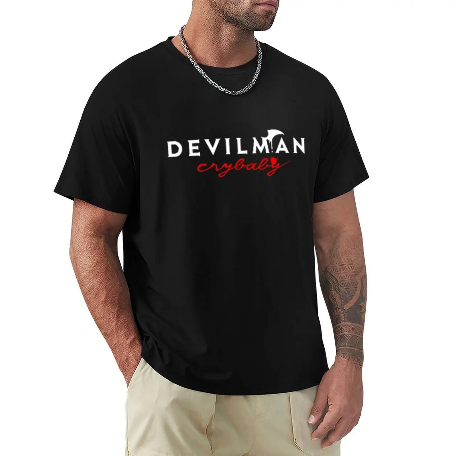 Devilman Crybaby T-Shirt New Edition Animal Prinfor Boys Camicetta Workout Shirts For Men