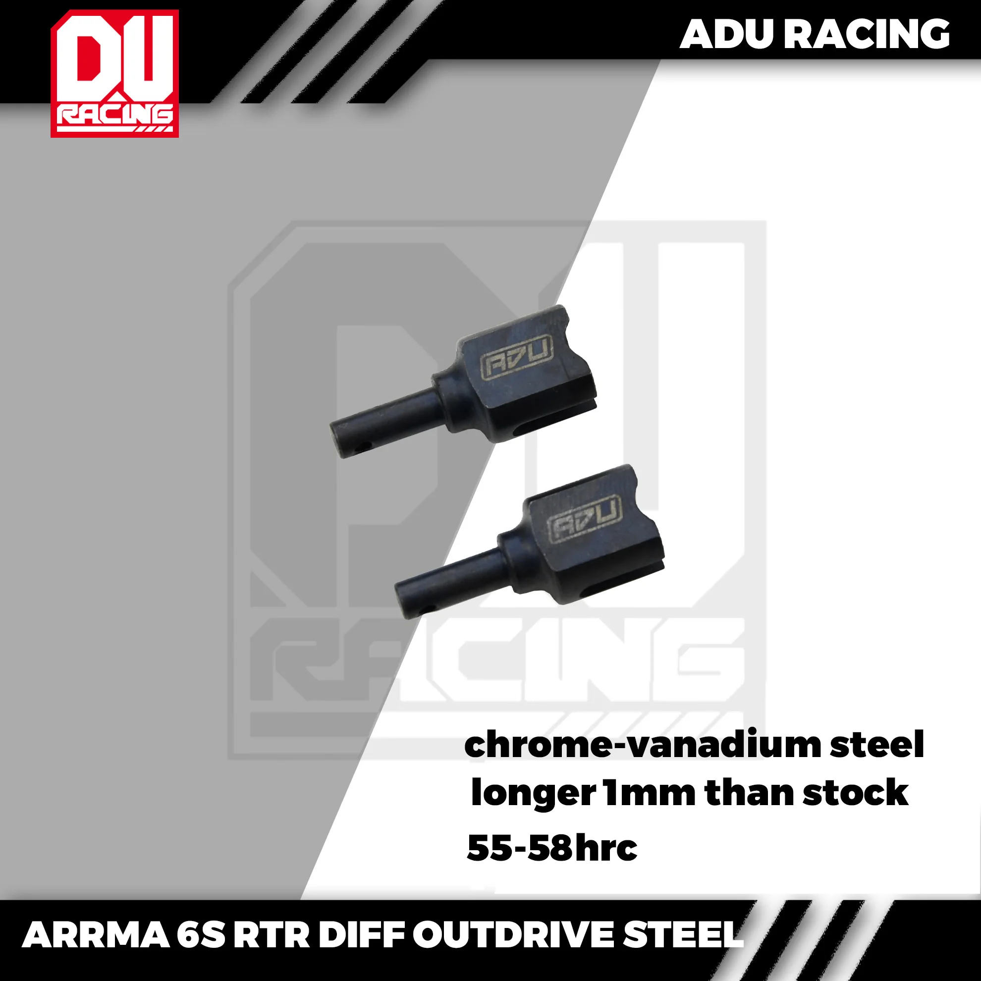 

ADU RACING chrome-vanadium steel DIFF OUTDRIVE STEEL for ARRMA 6s rtr cars ARAC4011