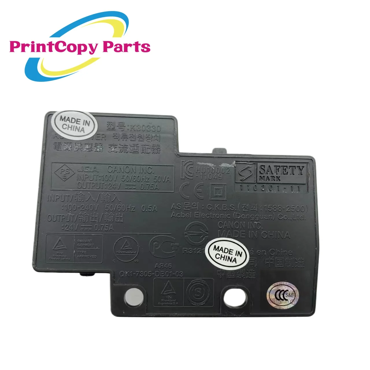 1PC K30330 24V 0.75A Power Adapter for Canon Pixma MG2120 MG3120 500/E518 MG3180 3580 3680