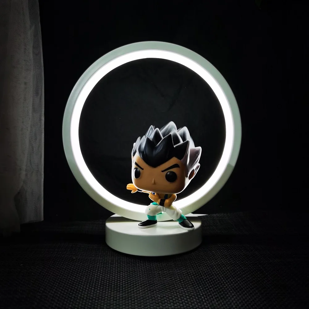 창의적인 원형 분위기 LED 북유럽 스타일 단조 다리미, USB 플러그, 3 색 조명, 침실 야간 조명, 드래곤볼 인기 장난감