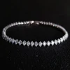2024 New Marquise Oval Square Cut Luxury Silver Color on Hand Tennis Bracelet Bangle for Women Party Gift Jewelry S7062 1