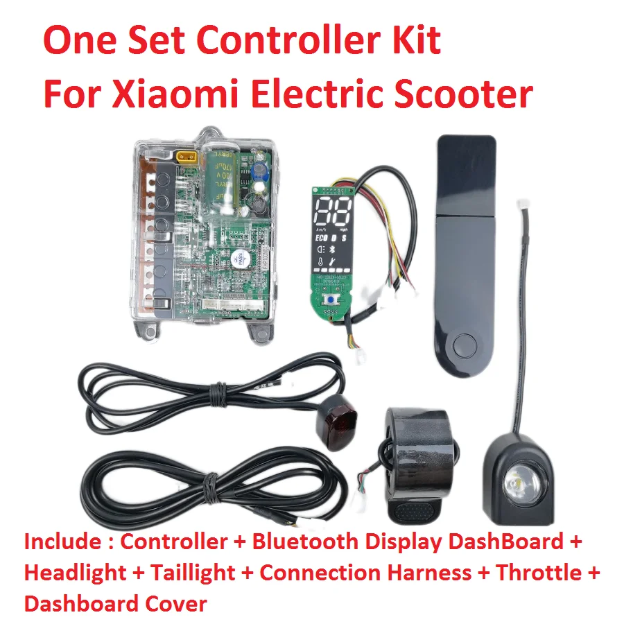 Kit Controller Cruscotto Per Scooter Elettrico Xiaomi M365/Pro, 36V 350W, Con Acceleratore A Pollice E Leva Freno - Ricambio Completo
