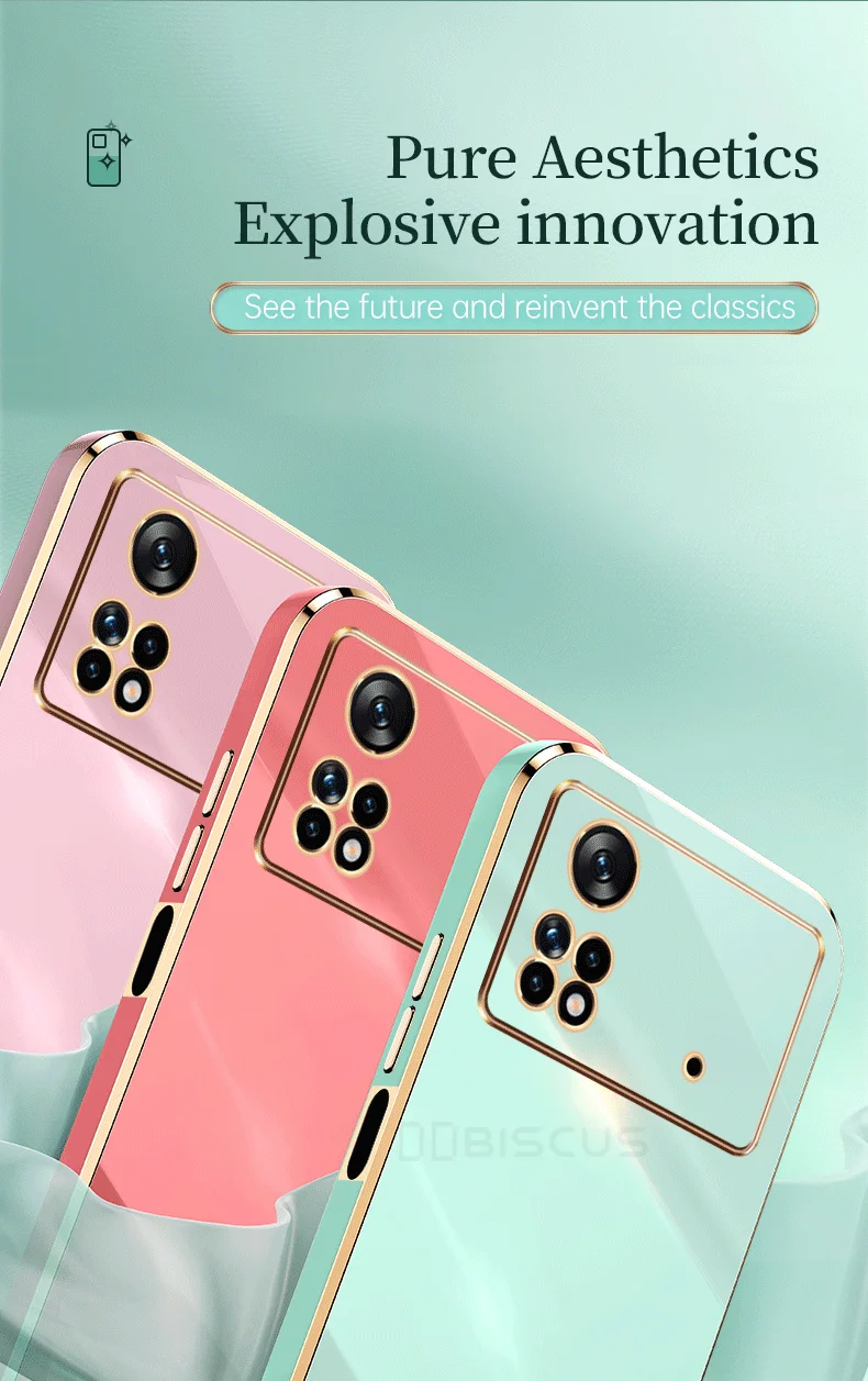 Coque pour Poco X4 Pro 5G M4 Pro 5G Pocophone X4Pro X3 Pro Poco X3 Pro Plaqué de luxe en gel de silicone souple Funda Carcasa Coque_voghion.com