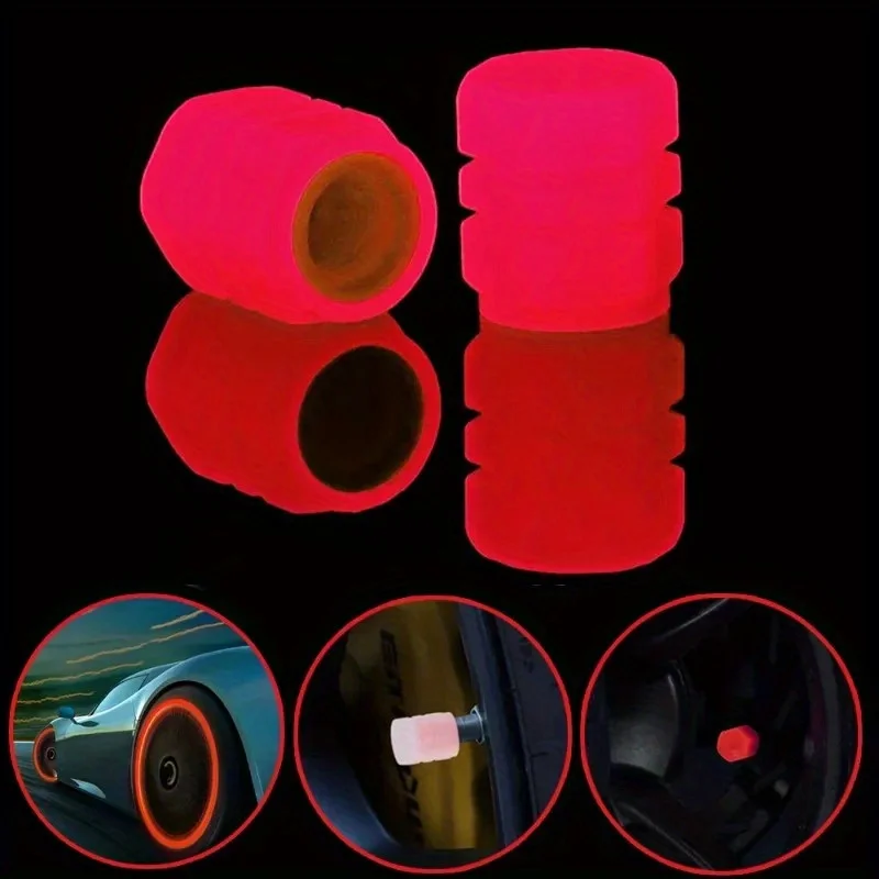 Luminous Valve Caps Set - Radiant Wheel Decoration