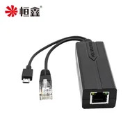DC48V To 5V Micro USB  POE Spliter Head Shaking IP Camera power Supply Module Ethernet 100M 1