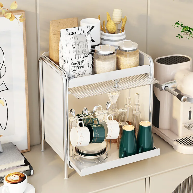 Light Luxury Makeup Organizers Desktop Cosmetics Storage Box Dustproof Sundries Storage Cabinet Bathroom Skincare Storage Rack 4