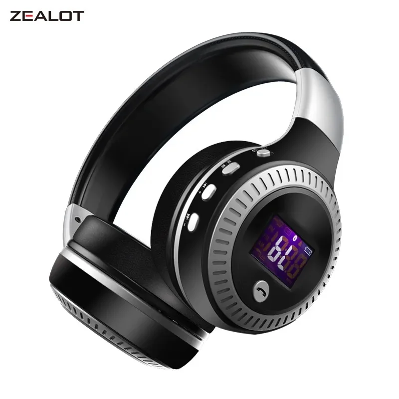 ZEALOT-B19 Bluetooth Headphones Original LCD Display HiFi Bass