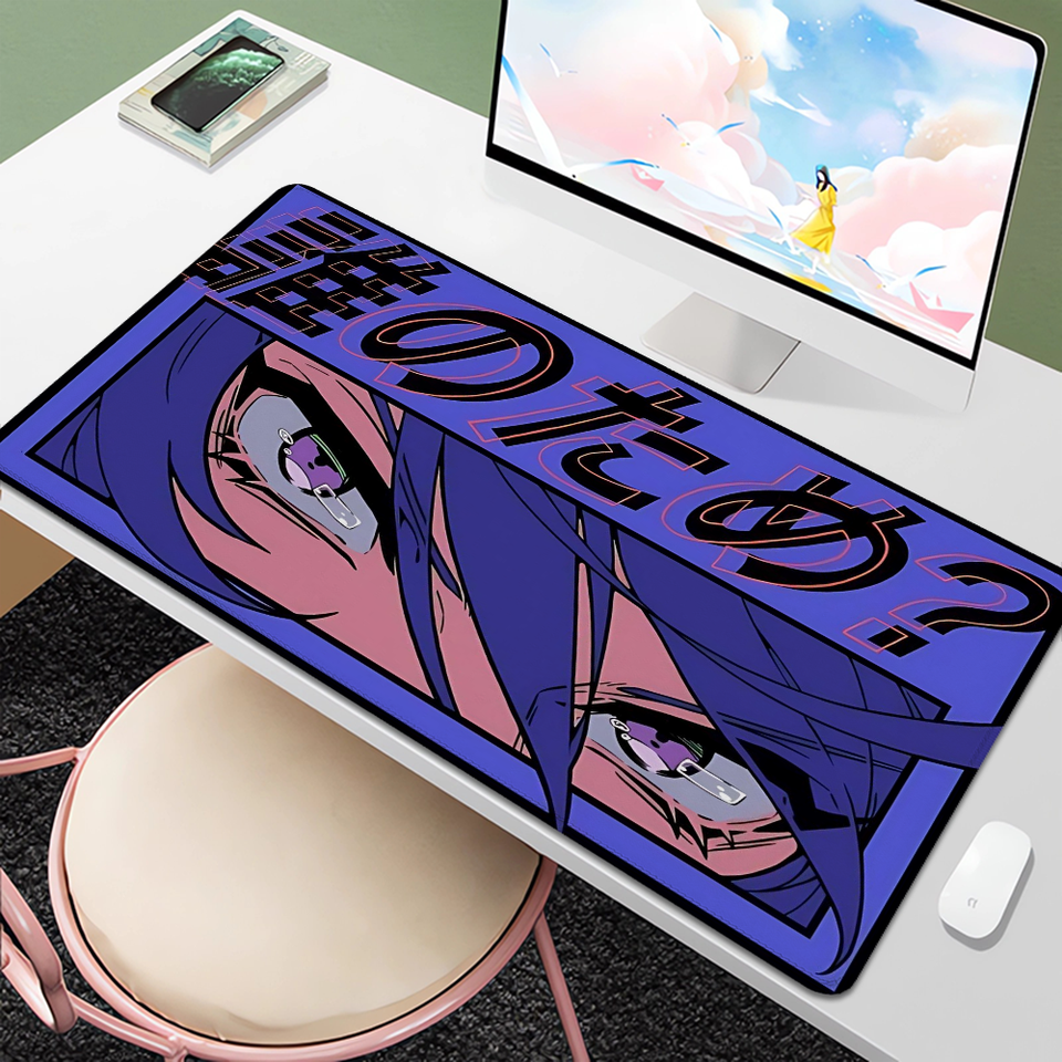 Large Xxl Mouse Pad Gaming Accessories Over Edge Non-slip Kawaii Rubber Deskmat Anime Girl Pc Gamer Cabinets Desk Mat Mousepad