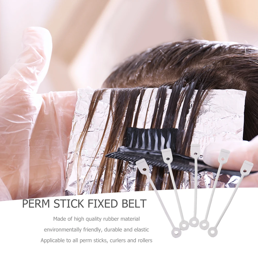 Hair Styling Tool Hair Curling Tools 50pcs Long Hair Curler Professional Rubber Hair Rolling Sticks Replacement Elastic Styling Tools for Salon