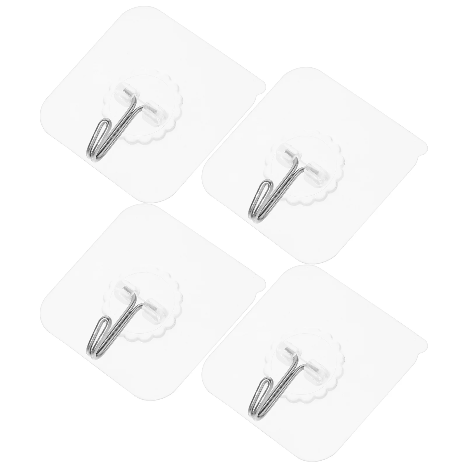 

20pcs Wall Adhesive Hooks Heavy Duty Storage Hanging Hooks Multi-use Hook for Keys Hats Coats