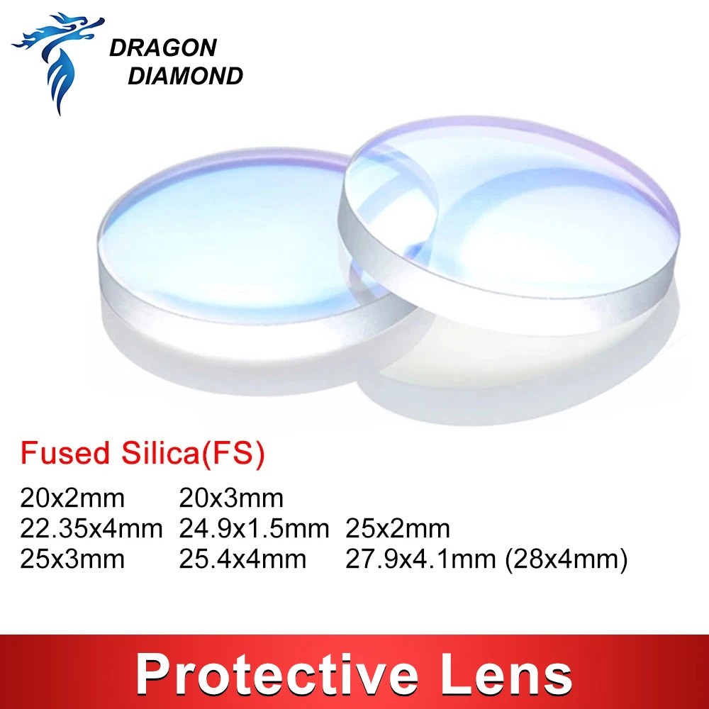 Lenti Protettive In Fibra Di Quarzo Per Saldatrice Laser 1064nm, 5 Pezzi Da 18x2mm, Per SUP 23T E Macchine Da 1-3kW